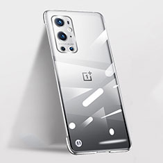 Custodia Crystal Trasparente Rigida Senza Cornice Cover per OnePlus 9 Pro 5G Argento
