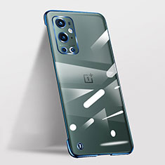 Custodia Crystal Trasparente Rigida Senza Cornice Cover per OnePlus 9 Pro 5G Blu