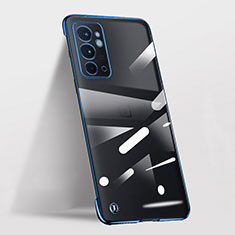 Custodia Crystal Trasparente Rigida Senza Cornice Cover per OnePlus 9RT 5G Blu