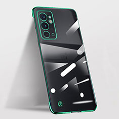 Custodia Crystal Trasparente Rigida Senza Cornice Cover per OnePlus 9RT 5G Verde