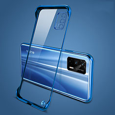 Custodia Crystal Trasparente Rigida Senza Cornice Cover per Realme GT Neo 2T 5G Blu