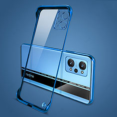 Custodia Crystal Trasparente Rigida Senza Cornice Cover per Realme Q5 Pro 5G Blu