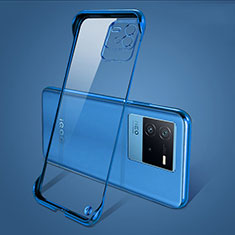 Custodia Crystal Trasparente Rigida Senza Cornice Cover per Vivo iQOO Neo6 5G Blu
