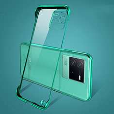 Custodia Crystal Trasparente Rigida Senza Cornice Cover per Vivo iQOO Neo6 5G Verde