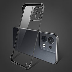 Custodia Crystal Trasparente Rigida Senza Cornice Cover per Xiaomi Redmi Note 13 5G Nero