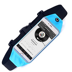 Custodia da Cintura Corsa Sportiva Universale per Huawei Mate 10 Lite Cielo Blu
