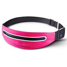 Custodia da Cintura Corsa Sportiva Universale L02 per HTC Desire 820 Mini Rosa Caldo