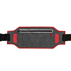 Custodia da Cintura Corsa Sportiva Universale L08 per Huawei Ascend Mate 2 Rosso