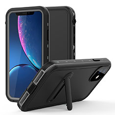 Custodia Impermeabile Silicone e Plastica Opaca Waterproof Cover 360 Gradi con Supporto per Apple iPhone 11 Grigio