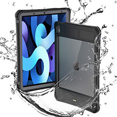 Custodia Impermeabile Silicone e Plastica Opaca Waterproof Cover 360 Gradi per Apple iPad Air 4 10.9 (2020) Nero
