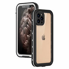Custodia Impermeabile Silicone e Plastica Opaca Waterproof Cover 360 Gradi per Apple iPhone 12 Pro Max Bianco