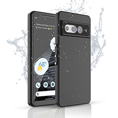 Custodia Impermeabile Silicone e Plastica Opaca Waterproof Cover 360 Gradi per Google Pixel 7 Pro 5G Nero