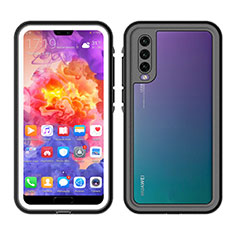 Custodia Impermeabile Silicone e Plastica Opaca Waterproof Cover 360 Gradi per Huawei P20 Pro Bianco