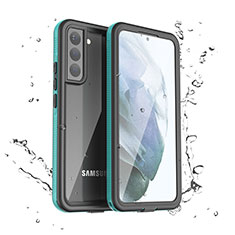 Custodia Impermeabile Silicone e Plastica Opaca Waterproof Cover 360 Gradi per Samsung Galaxy S23 Plus 5G Verde