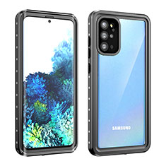 Custodia Impermeabile Silicone e Plastica Opaca Waterproof Cover 360 Gradi W01 per Samsung Galaxy S20 Plus 5G Nero