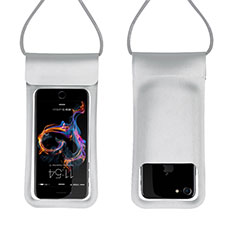 Custodia Impermeabile Subacquea Universale W06 per Samsung Galaxy Z Flip3 5G Argento