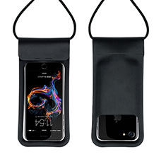 Custodia Impermeabile Subacquea Universale W06 per Motorola Moto G9 Plus Nero