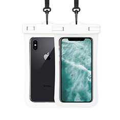 Custodia Impermeabile Subacquea Universale W07 per Google Pixel 5 XL 5G Bianco