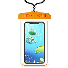 Custodia Impermeabile Subacquea Universale W08 per HTC Desire 816 Arancione