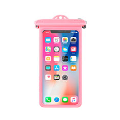 Custodia Impermeabile Subacquea Universale W14 per Samsung Galaxy M62 4G Rosa