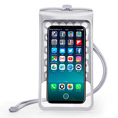 Custodia Impermeabile Subacquea Universale W15 per Apple iPhone 13 Pro Max Argento
