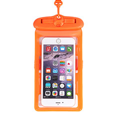 Custodia Impermeabile Subacquea Universale W18 per Huawei Honor View 10 Lite Arancione