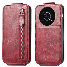 Custodia In Pelle Flip per Huawei Honor Magic4 Lite 5G Rosso