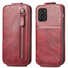 Custodia In Pelle Flip per Nokia G100 Rosso