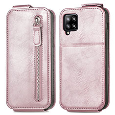 Custodia In Pelle Flip per Samsung Galaxy A42 5G Oro Rosa