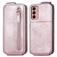 Custodia In Pelle Flip per Samsung Galaxy M13 4G Oro Rosa