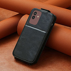 Custodia In Pelle Flip S01D per Samsung Galaxy M13 5G Nero