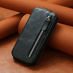 Custodia In Pelle Flip S01D per Xiaomi Poco C40 Nero