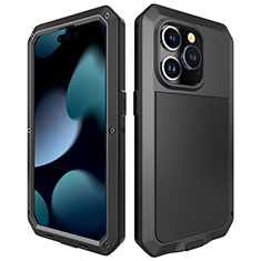 Custodia Lusso Alluminio Cover 360 Gradi HJ1 per Apple iPhone 13 Pro Nero