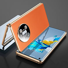 Custodia Lusso Alluminio Cover 360 Gradi K01 per Huawei Mate 40E 5G Arancione