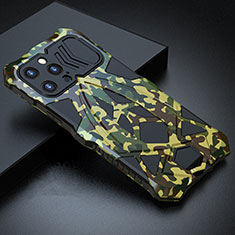 Custodia Lusso Alluminio Cover 360 Gradi LF1 per Apple iPhone 13 Pro Max Verde