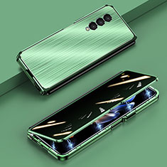 Custodia Lusso Alluminio Cover 360 Gradi P01 per Samsung Galaxy Z Fold4 5G Verde