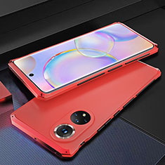 Custodia Lusso Alluminio Cover 360 Gradi per Huawei Nova 9 Rosso