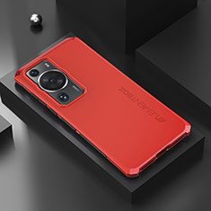 Custodia Lusso Alluminio Cover 360 Gradi per Huawei P60 Pro Rosso
