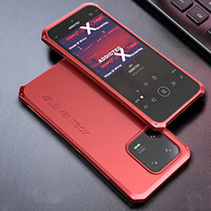 Custodia Lusso Alluminio Cover 360 Gradi per Xiaomi Mi 13 Pro 5G Rosso