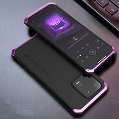 Custodia Lusso Alluminio Cover 360 Gradi per Xiaomi Mi 13 Pro 5G Viola