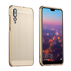 Custodia Lusso Alluminio Cover A01 per Huawei P20 Pro Oro