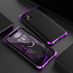 Custodia Lusso Alluminio Cover M01 per Apple iPhone 11 Viola