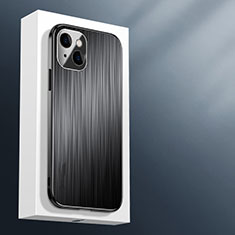 Custodia Lusso Alluminio Cover M01 per Apple iPhone 13 Mini Nero