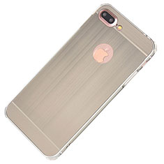Custodia Lusso Alluminio Cover M01 per Apple iPhone 7 Plus Argento