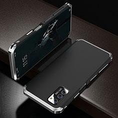 Custodia Lusso Alluminio Cover M01 per Huawei Honor V30 5G Argento e Nero