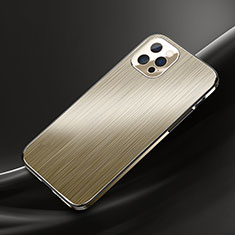 Custodia Lusso Alluminio Cover M02 per Apple iPhone 13 Pro Max Oro