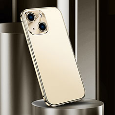 Custodia Lusso Alluminio Cover M02 per Apple iPhone 15 Plus Oro