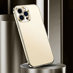 Custodia Lusso Alluminio Cover M03 per Apple iPhone 13 Pro Max Oro