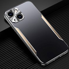 Custodia Lusso Alluminio Cover M05 per Apple iPhone 14 Plus Oro