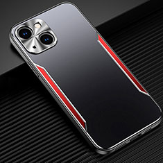 Custodia Lusso Alluminio Cover M05 per Apple iPhone 14 Plus Rosso